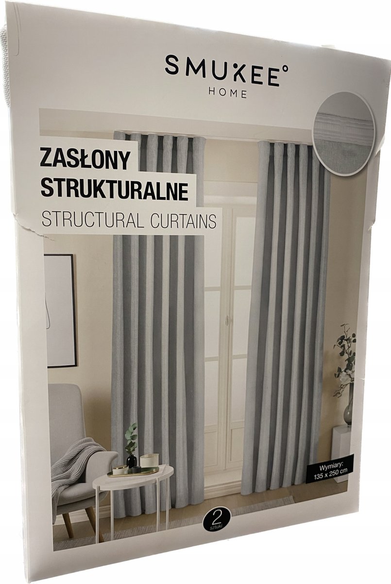 Zasłona półzaciemniające taśma 135 cm x 250 cm na taśmie model 263/1