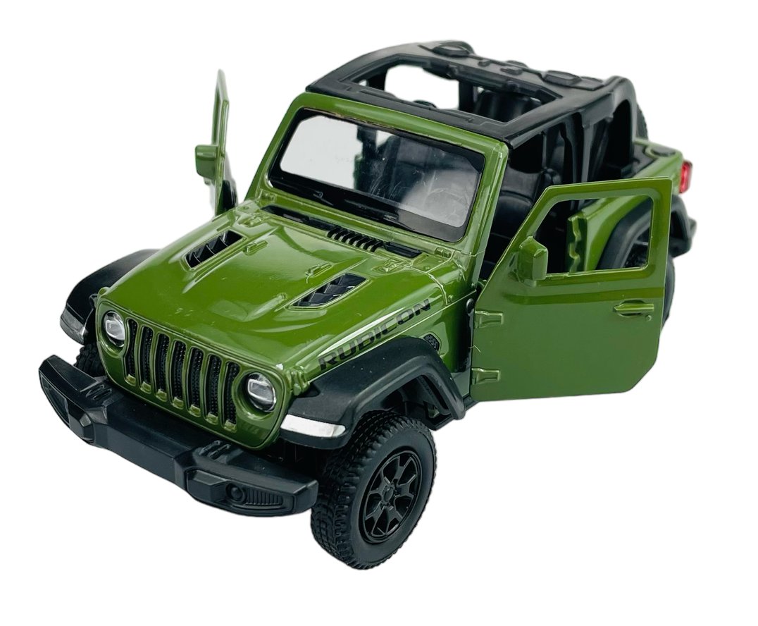 RMZ City JEEP WRANGLER RUBICON BEZ DACHU ZIELONY