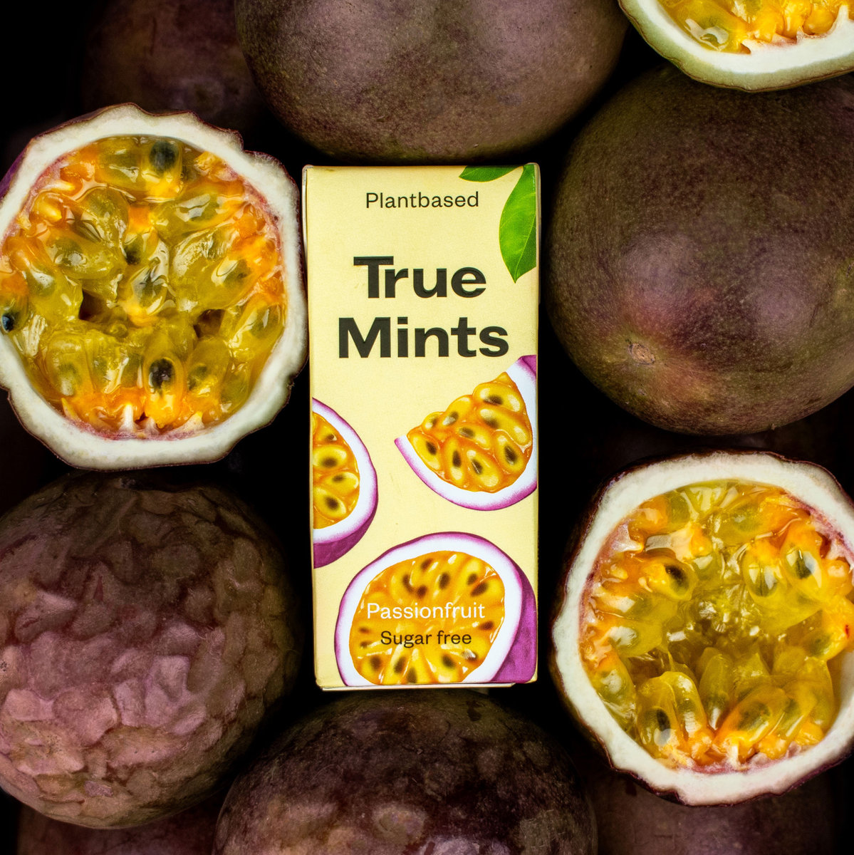 TRUE MINTS miętówki o smaku marakuji 13g BEZ CUKRU