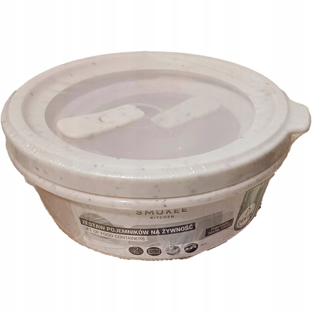 Zestaw pojemników na żywność 2 xSmukee 550+240 ml