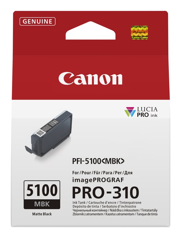 Canon PFI-5100 MBK nabój z tuszem 1 szt. Oryginalny Czarny matowy 6951C001