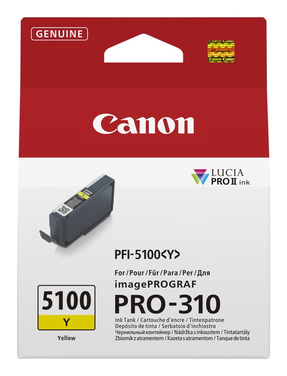 Canon PFI-5100 Y nabój z tuszem 1 szt. Oryginalny Żółty 6955C001