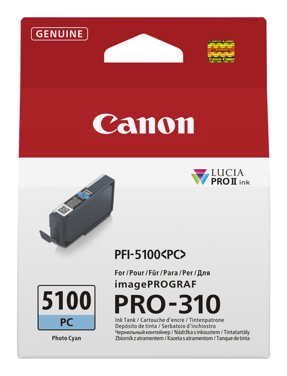 Canon PFI-5100 PC nabój z tuszem 1 szt. Oryginalny Cyan fotograficzny 6956C001