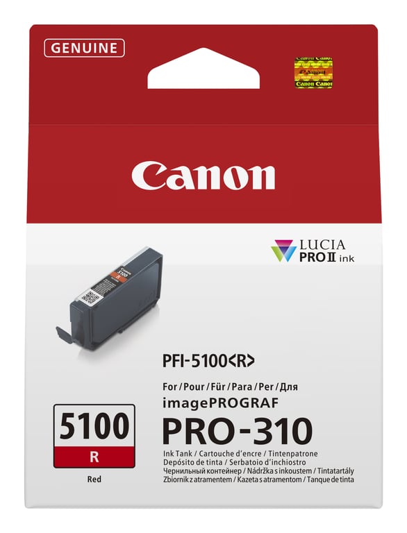 Canon PFI-5100 R nabój z tuszem 1 szt. Oryginalny Czerwony 6958C001