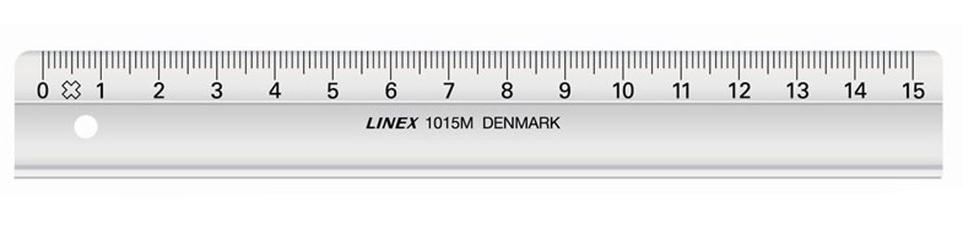 Linex 1015M Skrajnia linii 150 mm Poli(styren-co-akrylonitryl) Szary 1 szt.