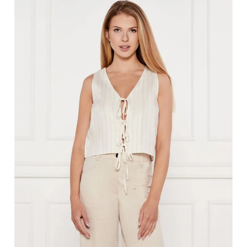 Marella SPORT Kamizelka ISOLANA Relaxed fit z dodatkiem lnu