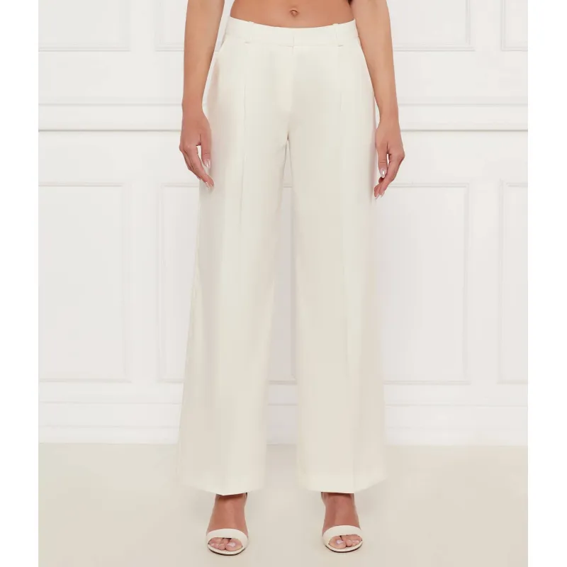 HUGO Lniane spodnie Halati | Regular Fit