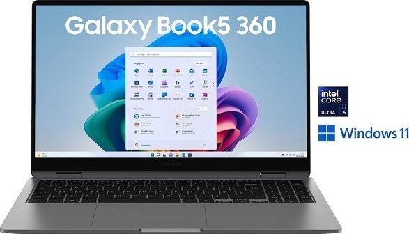 SAMSUNG Galaxy Book5 360 39,60cm 15,6Zoll Intel Ultra 5 226V 32GB LPDDR5x 512GB SSD W11P Grey NP754QHA-KA2DE