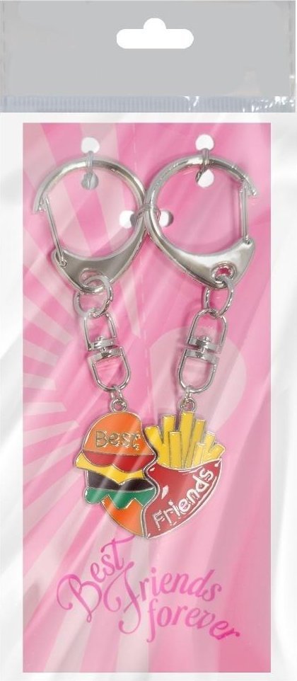 Brelok Best friends Burger + frytki