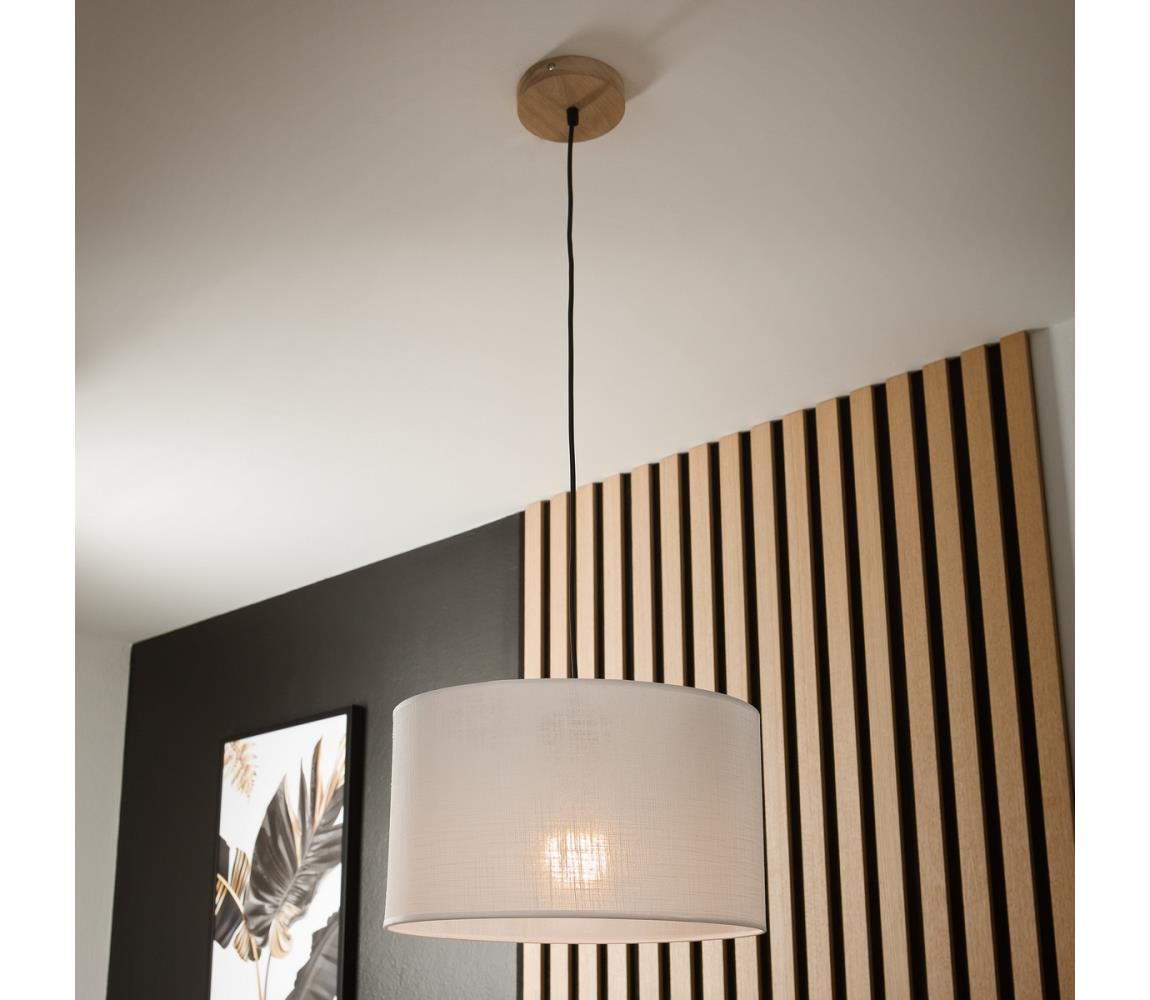 Brilagi - Żyrandol na lince ANTHONY 1xE27/60W/230V dąb/biały