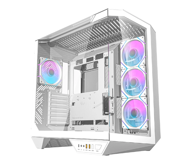 Darkflash DY470 Biały+ 4 wentylatory + uchwyt GPU DY470 FANS+HOLDER WH