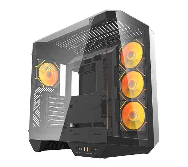 Darkflash DY470 Czarny + 4 wentylatory + uchwyt GPU