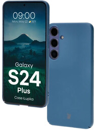 Bizon Etui Case Łupka do Galaxy S24 Plus, niebieskie