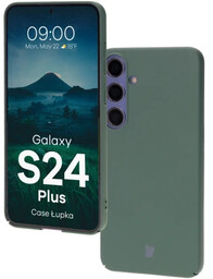 Bizon Etui Case Łupka do Galaxy S24 Plus, zielone