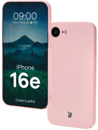 Bizon Etui Case Łupka do iPhone 16e, różowe