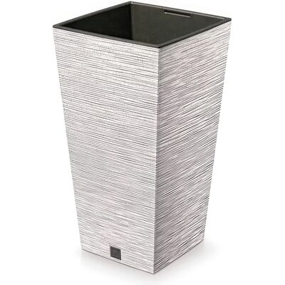 Doniczka PROSPERPLAST Furu Square Eco Wood DFSH400W-449W 91.5L Biały
