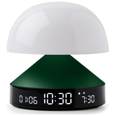 Budzik z lampką LEXON Mina Sunrise LR153DG1 Ciemnozielony