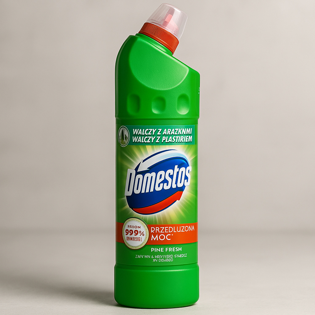Domestos 750ml Przedluzona Moc Pine Fresh plyn do czyszczenia WC