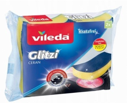 Vileda, Glitzi Ceran, Gąbki do czyszczenia, 2 sztuki