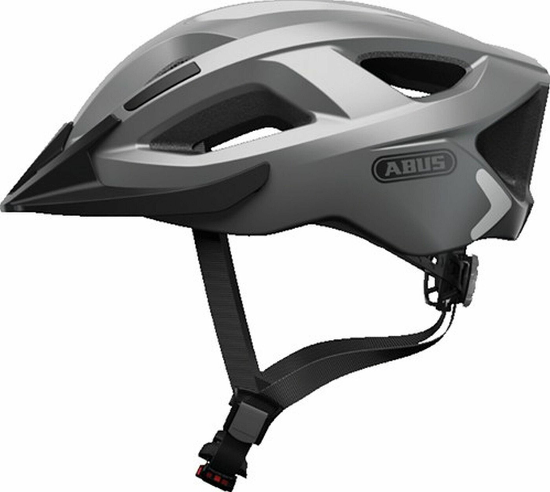 Abus Aduro 2.0 kask miejski uniwersalny kask rowerowy o sportowym wzornictwie do ruchu miejskiego dla kobiet i mężczyzn 86982 srebrny, rozmiar M part_B07ZKXTRXZ