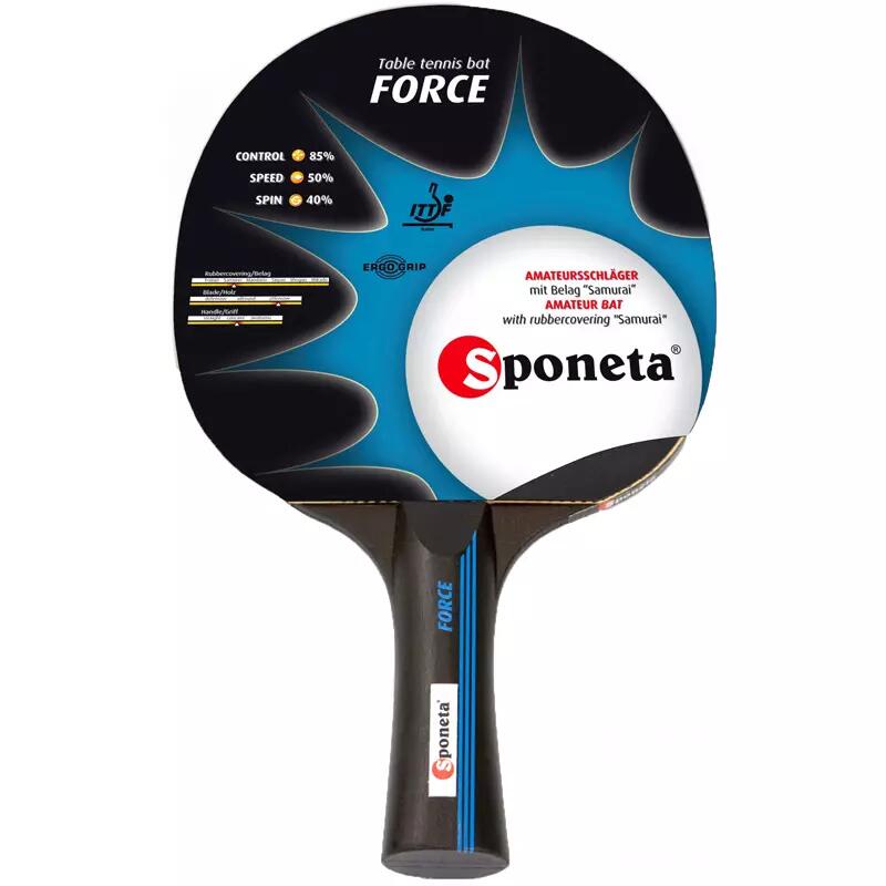 Sponeta Rakietka do tenisa stołowego Force Czarna/Niebieska