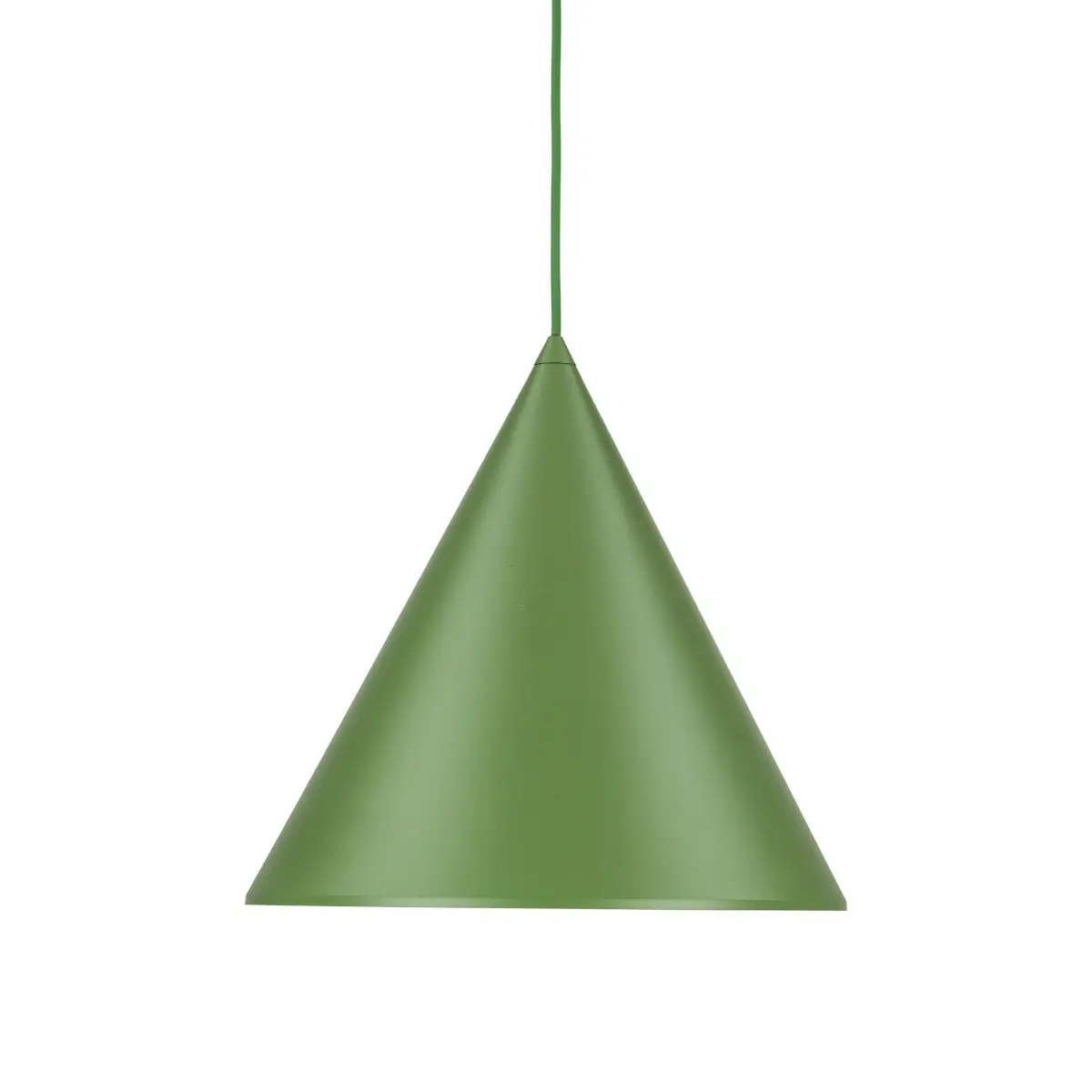 Stożkowa lampa wisząca CONO 10887 metalowa zielony