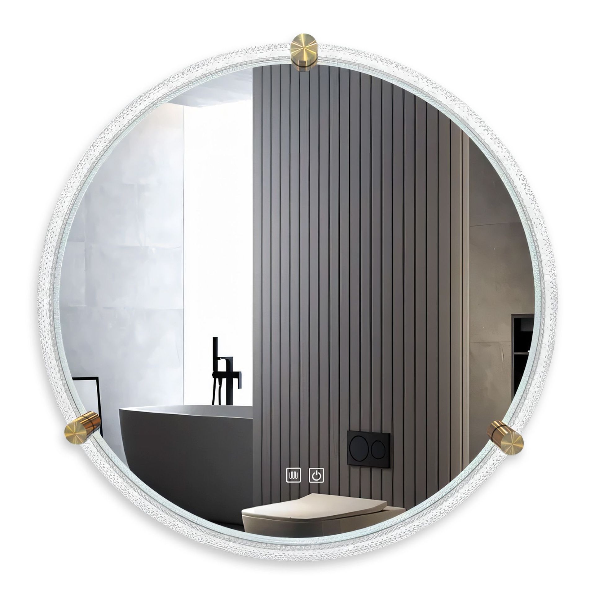 Tutumi LUSTRO ŚCIENNE LED Z RAMĄ 60cm 106