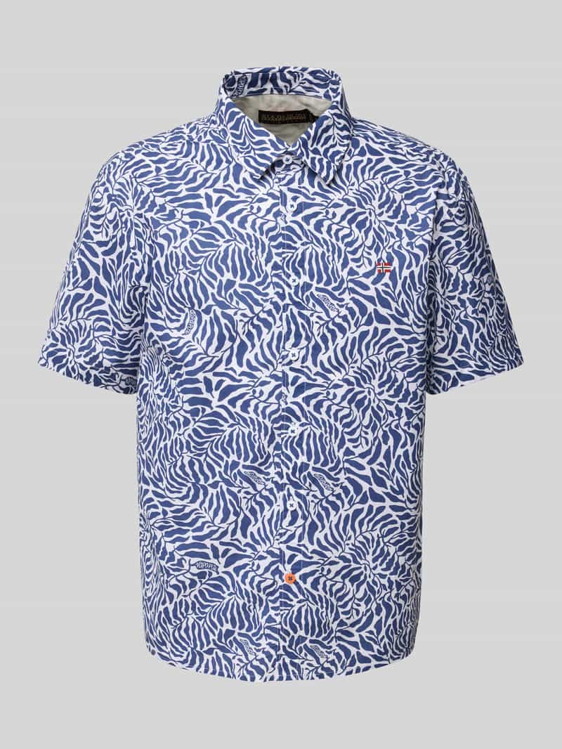 Koszula casualowa o kroju slim fit z wyhaftowanym logo