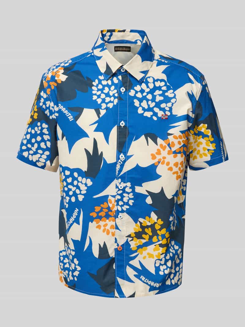Koszula casualowa o kroju slim fit z wyhaftowanym logo