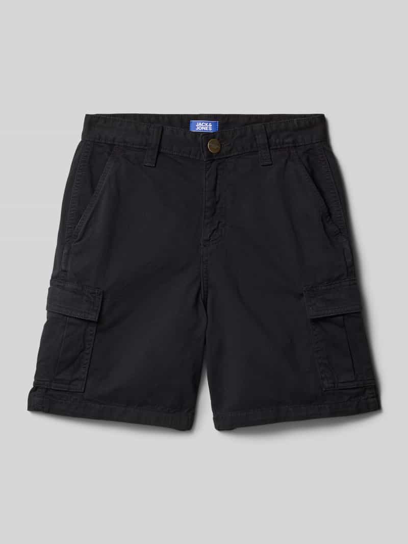 Szorty cargo o kroju regular fit z wpuszczanymi kieszeniami model ‘KARL’