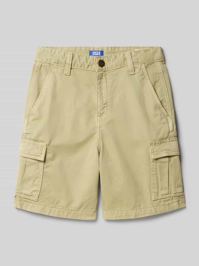 Szorty cargo o kroju regular fit z wpuszczanymi kieszeniami model ‘KARL’