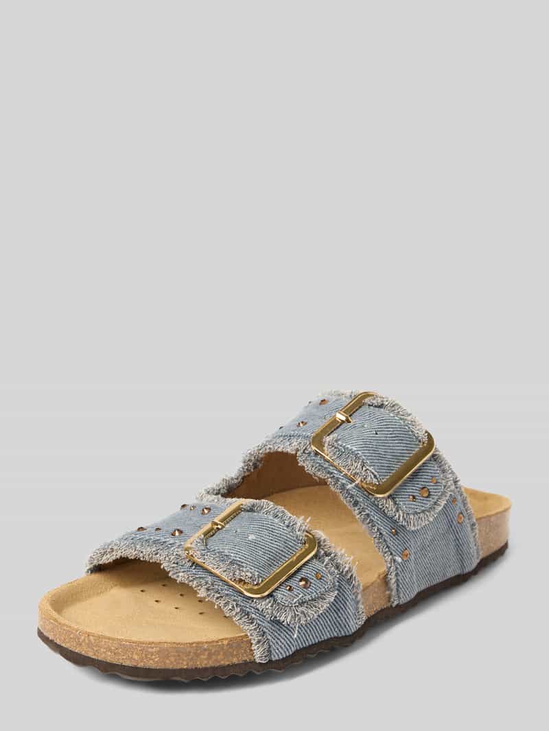 Klapki z efektem denimu model ‘BRIONIA’