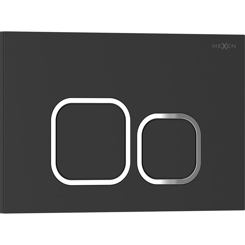Mexen Tex 03 przycisk spłukujący, czarny matowy - 6103-02