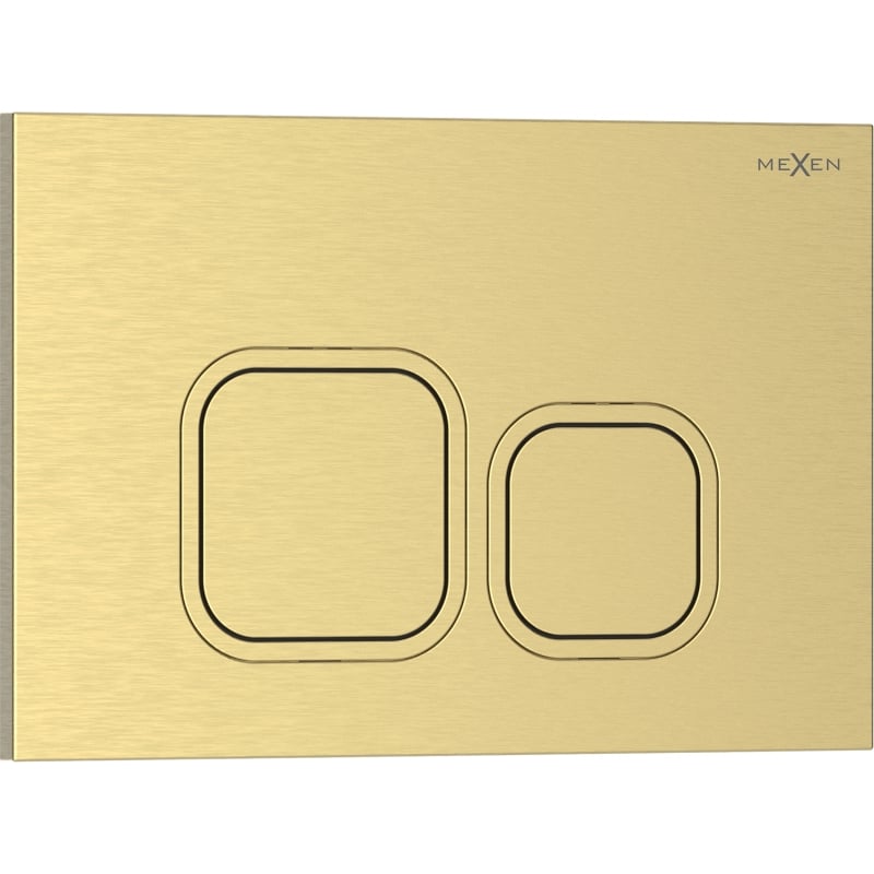 Mexen Tex 03 przycisk spłukujący, złoty szczotkowany - 6103-11