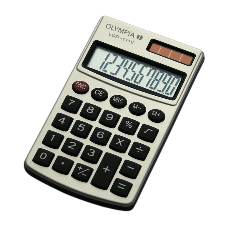 Olympia LCD 1110 kalkulator Kieszeń Podstawowy kalkulator Srebrny