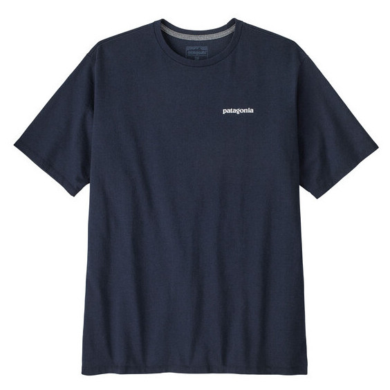 Koszulka męska Patagonia P-6 Logo Responsibili Tee Rozmiar: S / Kolor: czarny/niebieski