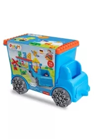 Klocki konstrukcyjne w aucie, Licz i baw się – Laweta, 114 el., 18m+