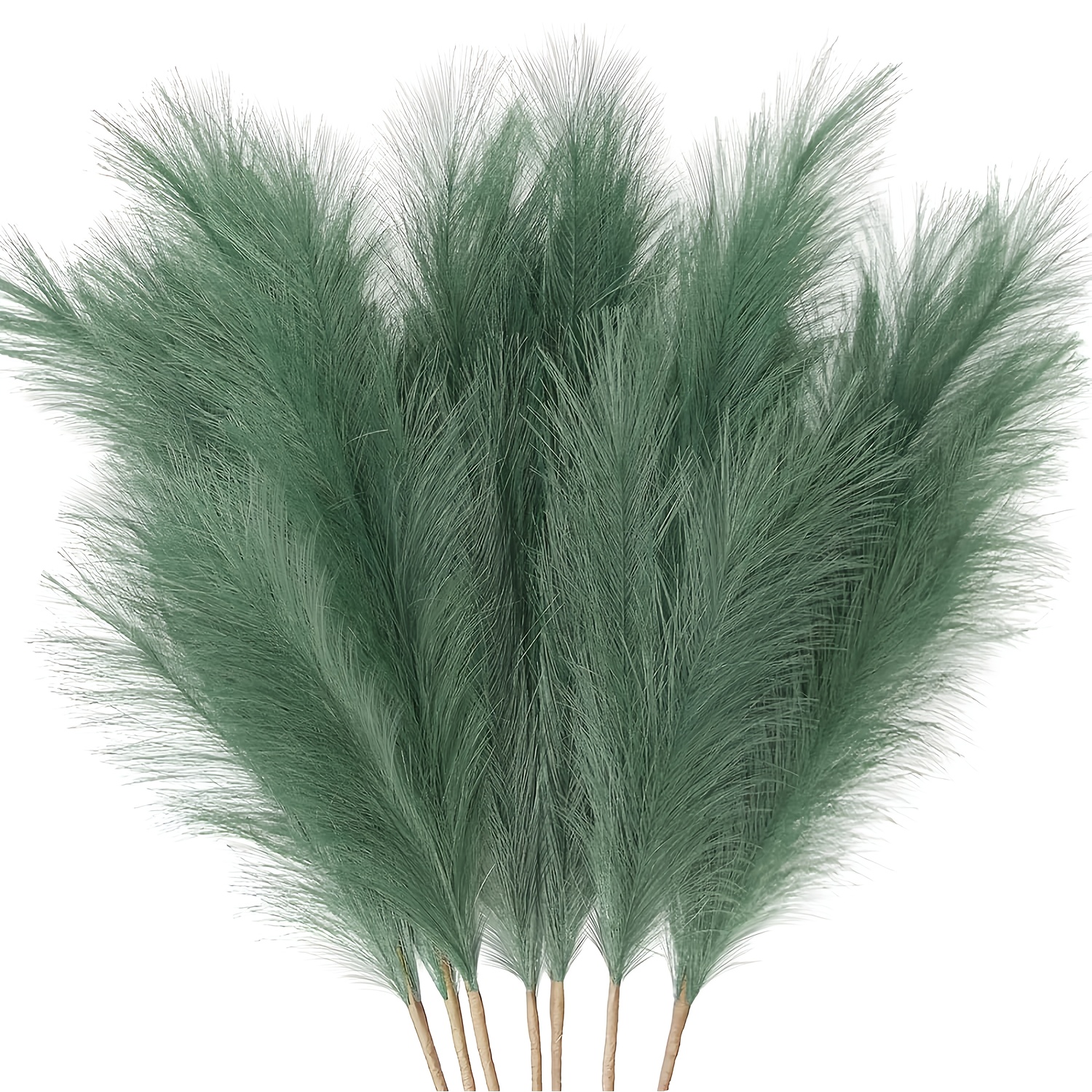 TEMU 8 Bukietów Dekoracyjnych Kwiatów Imitujących Pampasowe Łąki - do Boho Dekoracji, Wysokość 29,5 Cala, Sztuczne Rośliny w Kształcie Pampasów,