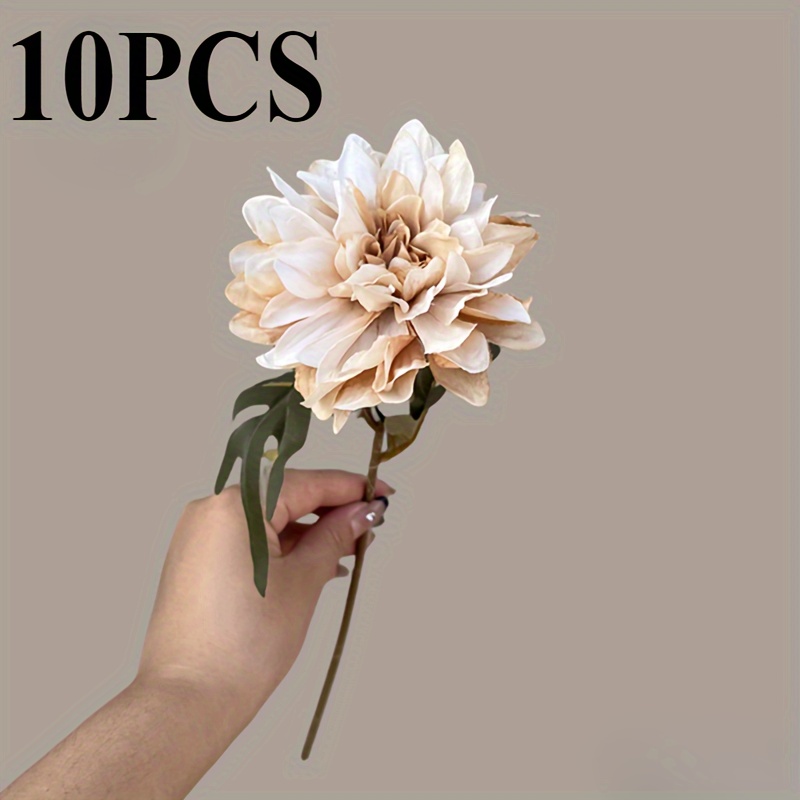 TEMU 10 szt. Pojedyncze Główki Dzikiej Chryzantemy – Idealny Dodatek do Twoich DIY Bukietów Ślubnych