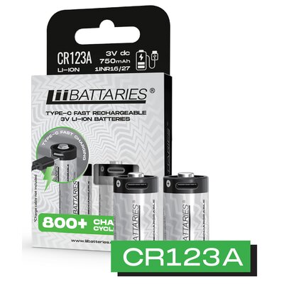 Akumulatorki CR123A 750 mAh LIIBATTARIES LIB510811 (2 szt.)