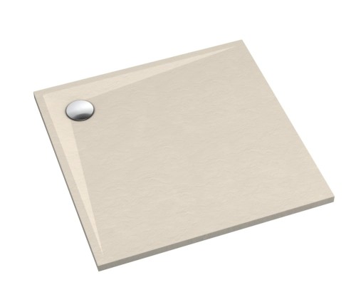 SCHEDPOL SCHEDLINE COLLECTION Brodzik kwadratowy LIBRA CASHMERE STONE (kaszmirowy kamień) 80x80x3 z systemem STABILSOUND PLUS 3SP.L1K-8080/PK/ST-