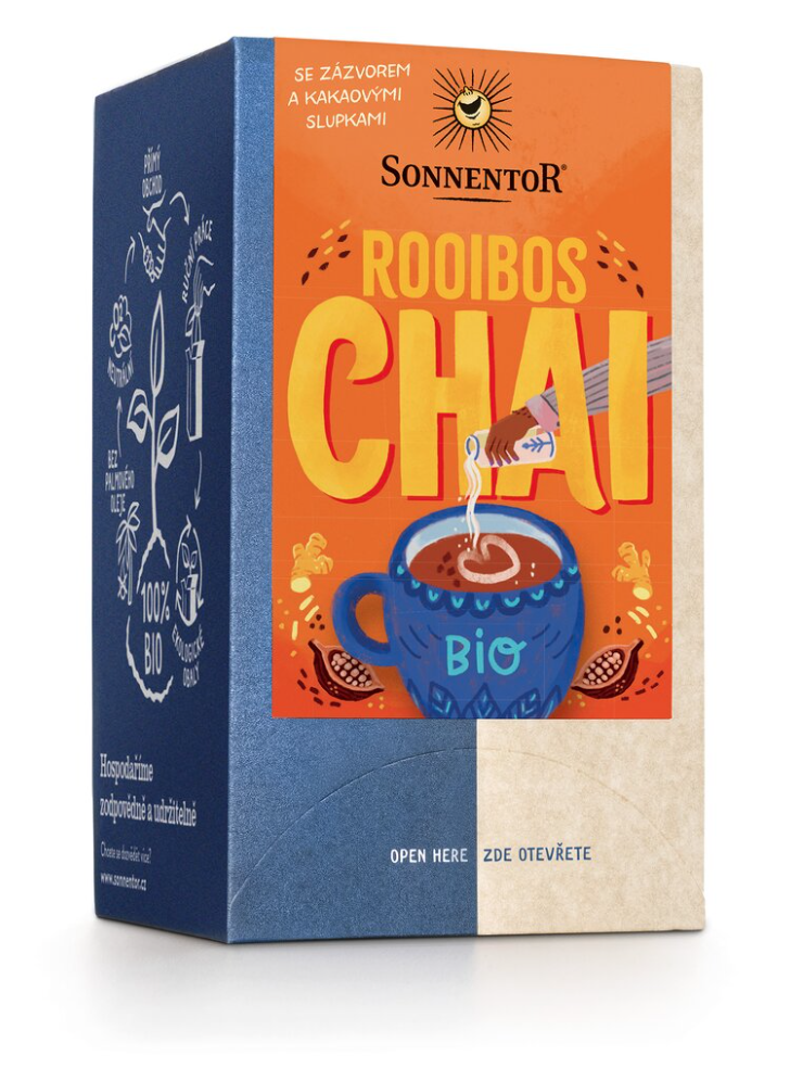 Sonnentor - Chai rooibos, herbata w torebkach, organiczna, 18 szt.