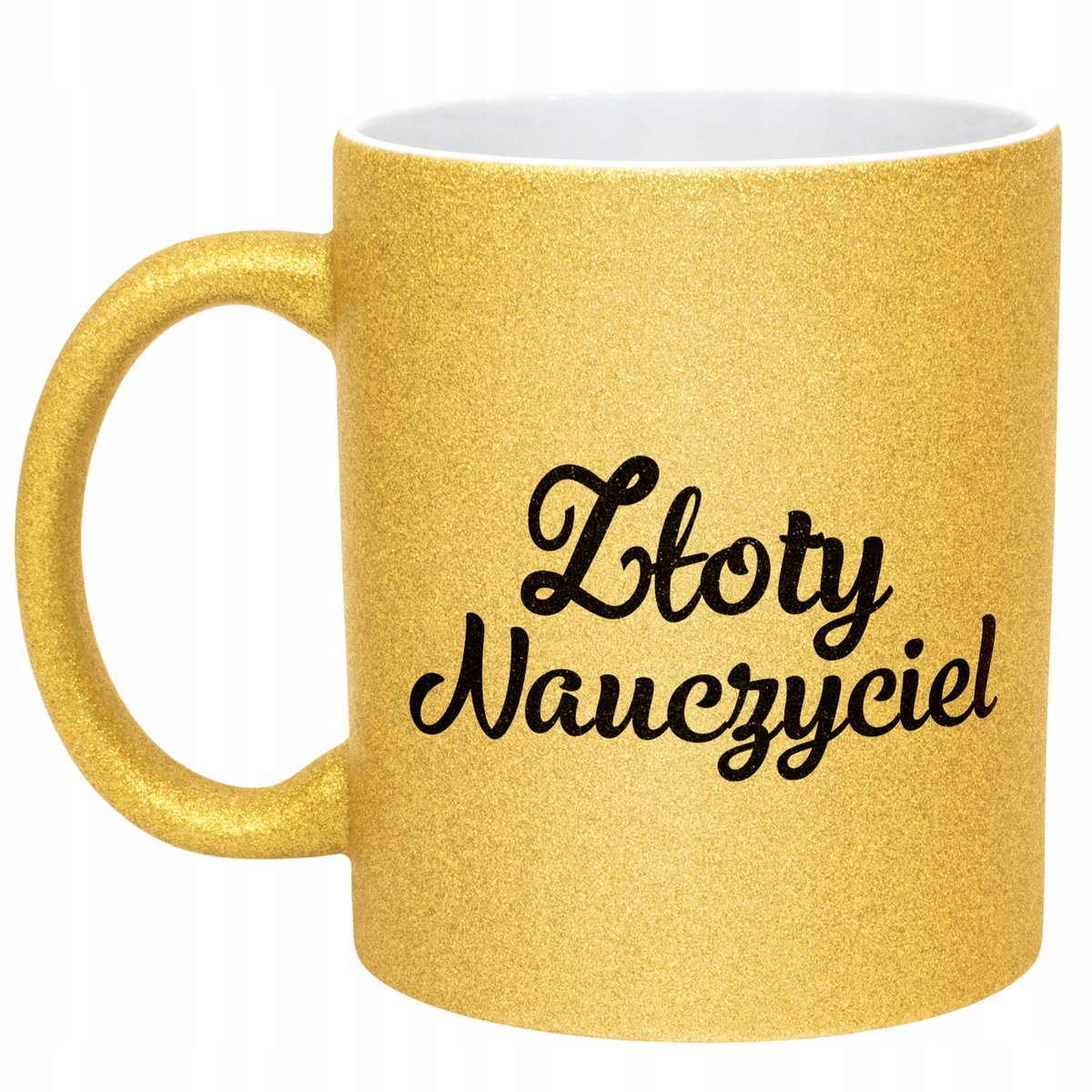 Złoty kubek brokatowy Złoty Nauczyciel Dzień Nauczyciela Prezent