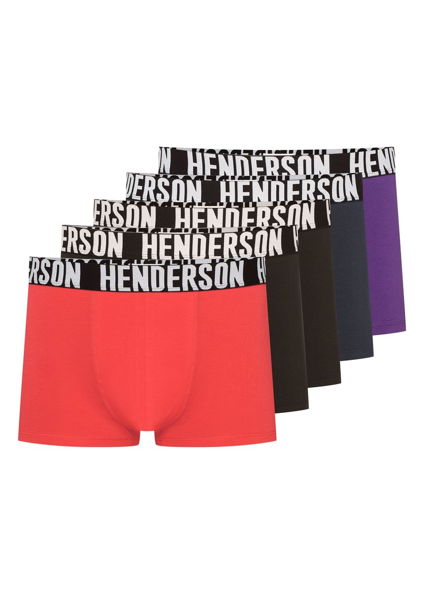 Bokserki Opener Henderson 5-pak czarny, granatowy, czerwony, fioletowy XL