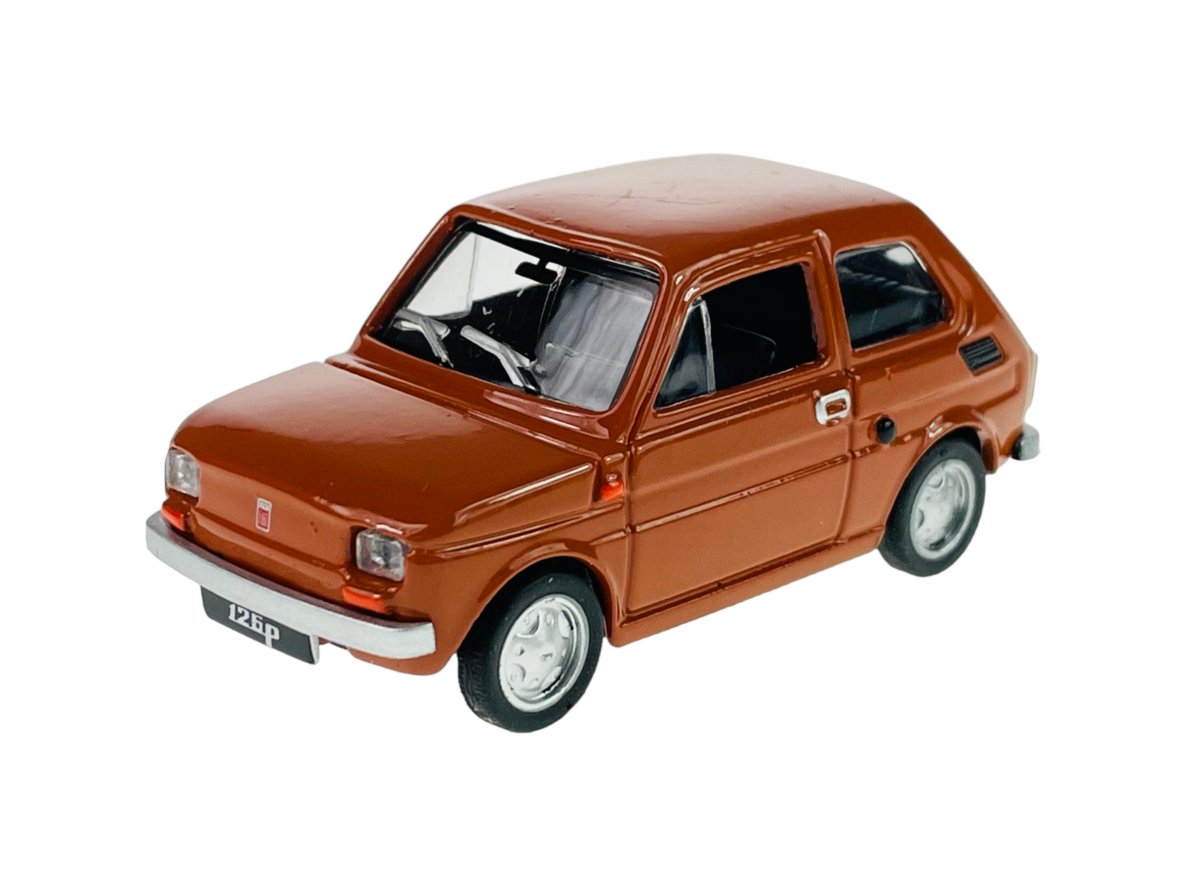 KOLEKCJA PRL FIAT 126P MALUCH BRĄZOWY 1:43