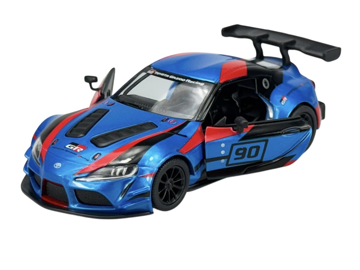 KINSMART TOYOTA GR SUPRA RACING CONCEPT NIEBIESKI #90 1:36 BEZ PUDEŁKA KT5421