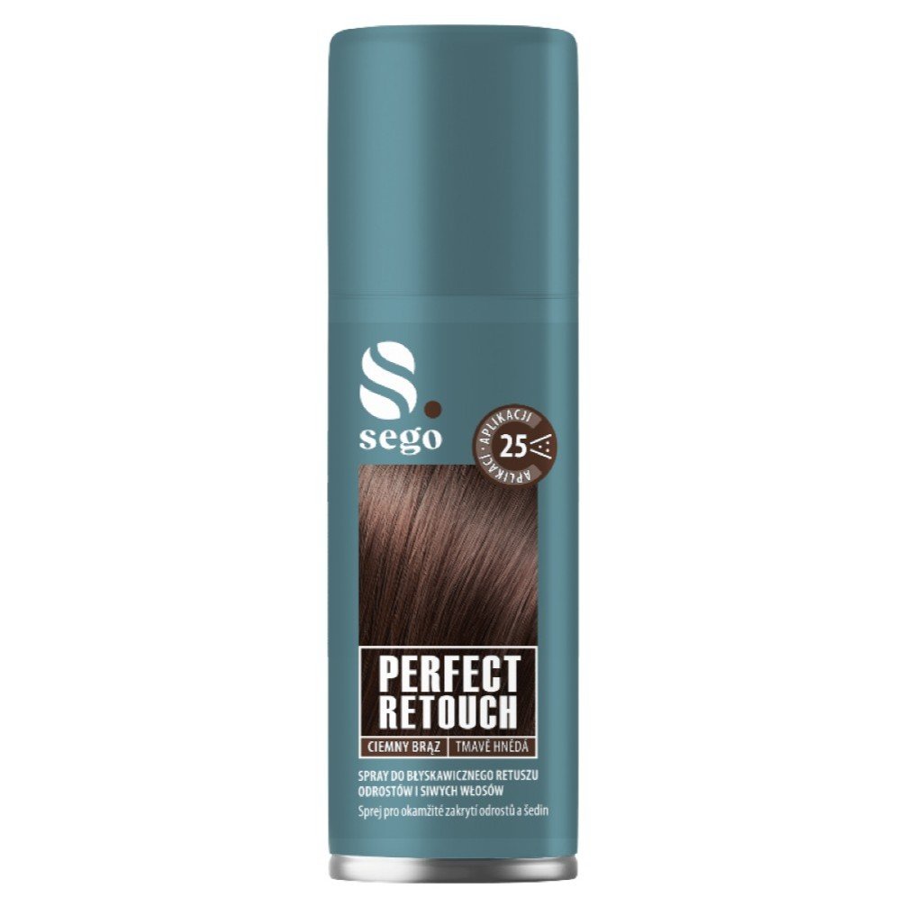 SEGO Spray do odrostów i siwych włosów Ciemny brąz - 75ml