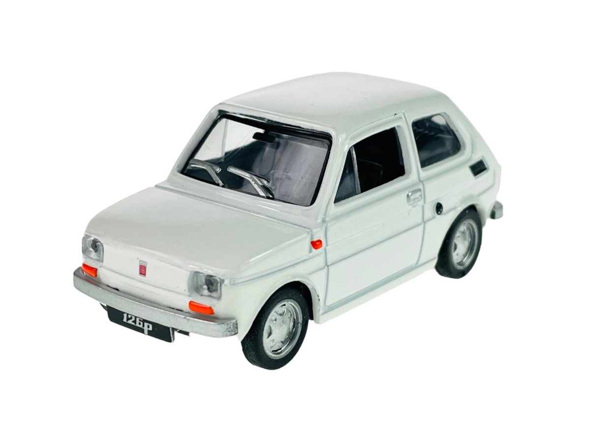 KOLEKCJA PRL FIAT 126P MALUCH BIAŁY 1:43