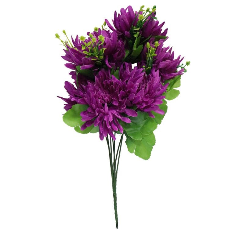 Bukiet Chryzantem Strzępiastych Fioletowych 35 Cm