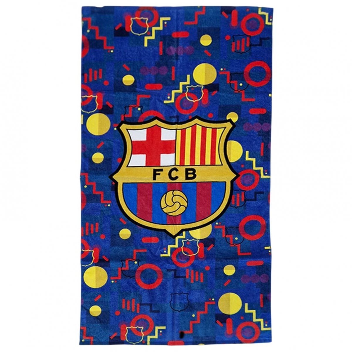 FC Barcelona ręcznik plażowy 100x180 cm beach towel mikrofibra 118877 wielokolorowy
